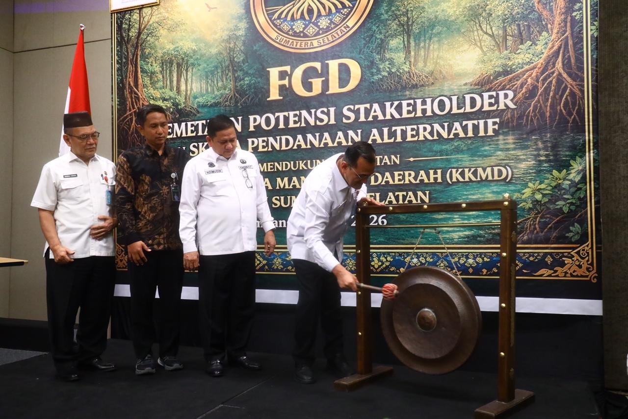 Sekda Sumsel  Edward Candra Buka FGD Mangrove, Tekankan Peran Strategis dan Kolaborasi Multipihak